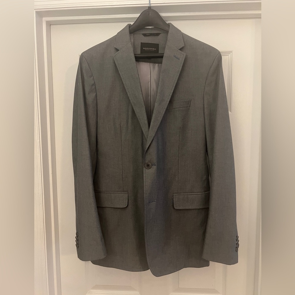 Banana Republic Modern Slim Fit Cotton Blazer